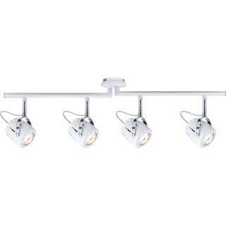 Paulmann Deckenleuchte Mega Spotlights 4 x 40W GU10 Halogen warmweiß 2700K dimmbar Weiß Chrom