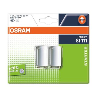 2 x Osram Starter Longlife ST111 L 4W - 80W Single Operation