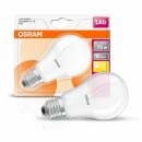 6 x Osram LED Superstar Classic A Birnenform Leuchtmittel 9W = 75W E27 matt 1055lm warmweiß 2700K