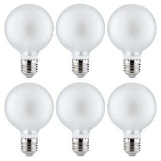 6 x Paulmann LED Leuchtmittel Globe G80 5W = 40W E27...