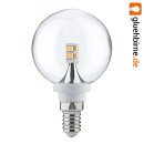 10 x Paulmann LED Mini Globe G60 2,5W fast 25W E14 Klar Kugel Warmweiß 2700K