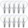 10 x Paulmann LED Mini Globe G60 2,5W fast 25W E14 Klar Kugel Warmweiß 2700K