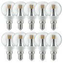 10 x Paulmann LED Tropfen 4W fast 40W E14 klar warmweiß 2700K 360°