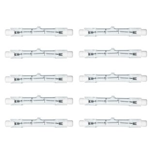 10 x Halogen Stab Leuchtmittel R7s 100W 78mm 230V 100 Watt warmweiß dimmbar