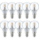 10 x Paulmann LED Tropfen 2,5W fast 25W E14 Klar Kugel...