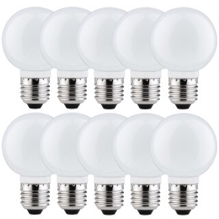 10 x Paulmann LED Leuchtmittel Globe G60 4W fast 40W E27 Satin Satiniert warmweiß 2700K