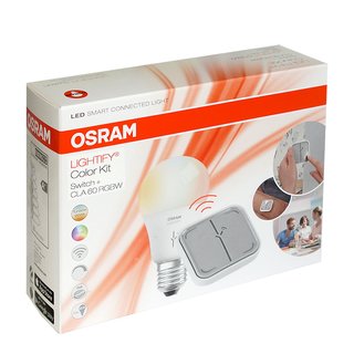 OSRAM LIGHTIFY Starterset Color Switch 10W LED E27 RGBWW + Schalter
