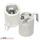 Fassung Porzellan Keramik E14 E27 E40 Sockel LED...