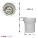 Fassung Porzellan Keramik E14 E27 E40 Sockel LED Bügel Winkel Lampenfassung E40 Fassung