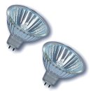 2 x Osram Halogen 20W GU5,3 12V 36° 44860 WFL Decostar 20 Watt Lampe