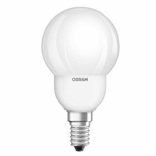 Osram Energiesparlampe Tropfen Superstar 9W E14 matt warmweiß 2700K