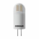 Osram LED Leuchtmittel Stiftsockel 1,7W = 20W G4 matt 12V warmweiß 2700K