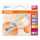 Osram LED Filament Leuchtmittel Retrofit Birnenform 8W = 75W E27 klar warmweiß 2700K