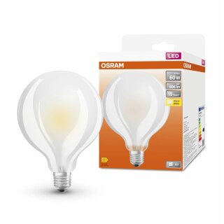 Osram LED Star Retrofit Leuchtmittel Globe G95 7W = 60W E27 matt warmweiß 2700K