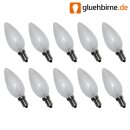 10 x Eco Halogen Leuchtmittel Kerze 28W = 40W E14 matt warmweiß dimmbar