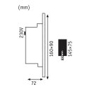 Paulmann LED Wandeinbauleuchte Special Line Slot IP44 Alu matt