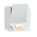 Paulmann Wandaufbauleuchte Special Line 360° Cube Flame LED, Weiß matt, 1er Set, 1x7W