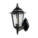 LED Außenwandleuchte Starlux Turin stehend IP44 schwarz E27 6W = 60W Filament Klassisches & antikes Design