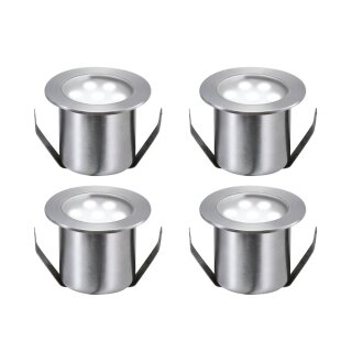 4 x Paulmann Bodeneinbauleuchten-Ergänzung Special Line Mini Edelstahl Rund