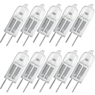 10 x Osram Halogen Stiftsockellampe 20W G4 klar 12V 300lm Halostar dimmbar warm 2000h