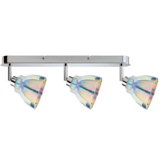 Paulmann Deckenleuchte Dichroic Spotlights 3 x 40W GZ10 Halogen 230V LED geeignet warmweiß 2700K Chrom