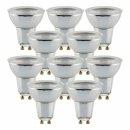 10 x LED Premium Glas Reflektor Leuchtmittel GU10 7W 650lm warmweiß 2700K flood 38°