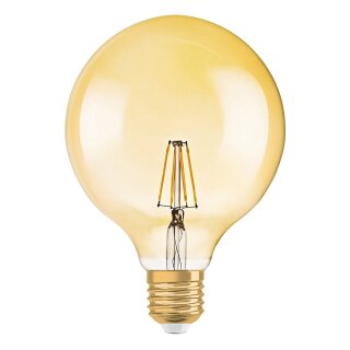 Osram LED Vintage Edition 1906 Leuchtmittel Filament Globe G125 4W = 40W E27 gold extra warmweiß 2400K