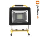 LED Akku Strahler 50W Handlampe 3500lm Arbeitsleuchte Baustrahler IP65 Fluter Baulicht