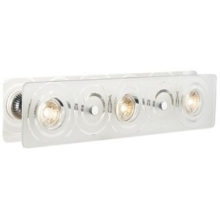 LED Deckenleuchte Tween Light Artena eckig 7,5W Glas warmweiß modern 3-flammig GU10