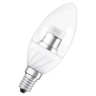 Osram LED Leuchtmittel Kerze 3,5W = 25W E14 klar warmweiß 2700K