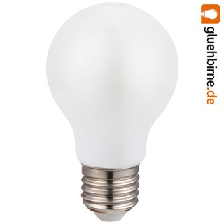 LED Filament Leuchtmittel Birnenform 7,5W E27 opal 806 Lumen warmweiß 2700K 360°