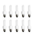 10 x näve Energiesparlampe Röhre 7W E27 kaltweiß...