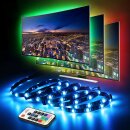 LED TV Hintergrundbeleuchtung RGB 4 x 50cm USB LED Strip Set 5050 mit Fernbedienung