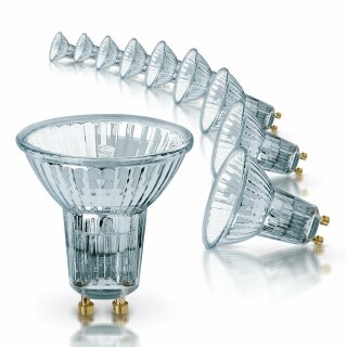 10 x Halogen Reflektor 50W GU10 Halopar 16 Alu 230V 35° 64824 warmweiß dimmbar