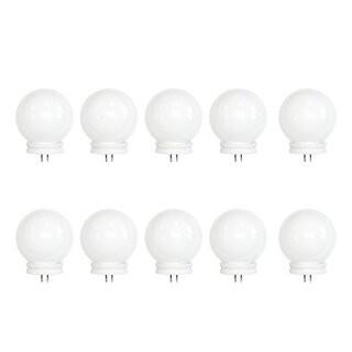 10 x Halogen Leuchtmittel Kugel Tropfen 20W G4 12V soft opal mini Globe warmweiß dimmbar