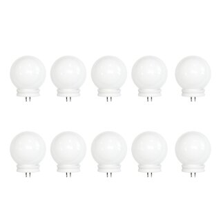 10 x Halogen Leuchtmittel Kugel Tropfen 20W G4 12V soft opal mini Globe warmweiß dimmbar