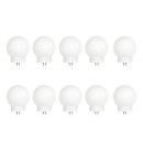 10 x Halogen Leuchtmittel Kugel Tropfen 20W G4 12V soft opal mini Globe warmweiß dimmbar