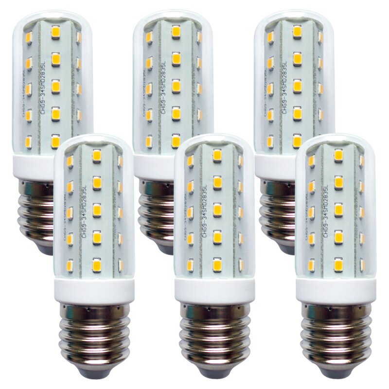 6 x LED Leuchtmittel T30 Röhre 4W E14 Corn 6500K Tageslicht kaltweiß 30mm Lampe 