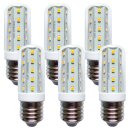 6 x LED Leuchtmittel T30 Röhre 4W E27 Corn 3000K...