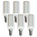 6 x LED Leuchtmittel T30 Röhre 4W E14 Corn 3000K warmweiß...