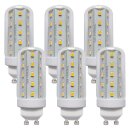 6 x LED Leuchtmittel T30 Röhre 4W GU10 Corn 3000K...