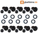 10 x Illu Fassung E27 + Dichtung flach für Illu Lichterkette Flachbandkabel H05RNH2-F