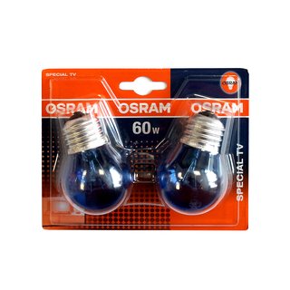 2 x Osram Special TV Daylight 60W E27 Tageslicht Glühbirne Glühlampe 60 Watt SPC