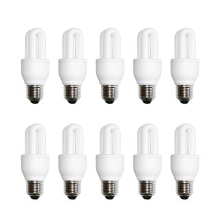 10 x näve Energiesparlampe Röhre 5W E27 blau 450K 210lm