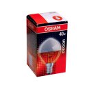 1 x Osram Tropfen Kopfspiegel Silber 40W E14 Glühbirne...