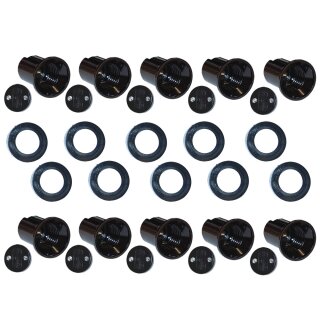 10 x Illu Fassung E27 + Dichtung für Illu Lichterkette Flachbandkabel H05RNH2-F