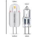 Philips LED Leuchtmittel Stiftsockel 1,2W = 10W G4 warmweiß 3000K