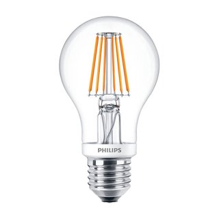 Philips Filament LED Leuchtmittel Birnenform Classic LEDbulb 7,5W = 60W E27 klar warmweiß 2700K DIMMBAR