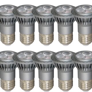 10 x LED Leuchtmittel Reflektor R50 PAR16 4W = 35W E27 warmweiß 3000K flood 38°