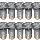 10 x LED Leuchtmittel Reflektor R50 PAR16 4W = 35W E27 warmweiß 3000K flood 38°